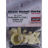 Focke-Wulf Ta-152H Engine cowling and prop set for Revell  (1:72)