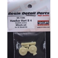 Hawker Hart B 4 -Swedish-Wheels set (AZ Models) (1:72)