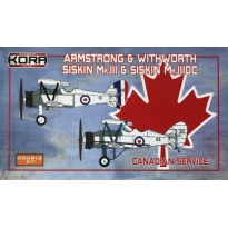Kora Models KPK72116 Armstrong & Withworth Siskin Mk.III & Siskin III.DC Canadian Srtvice Double kit (1:72)