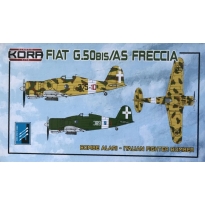Kora Models KPK72155 Fiat G.50BIS/AS Freccia, Bombe Alari, Italian Fighter Bomber (1:72)