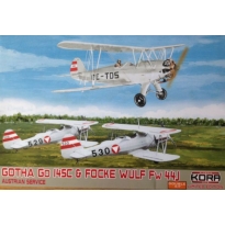 Kora Models KPK7268 Gotha Go-145A & Focke Wulf Fw 44J Austrian service-Double kit (1:72)