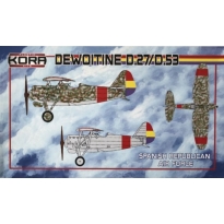 Kora Models KPK7288 Dewoitine D.27/D.53 Spanish Republican Air service (1:72)