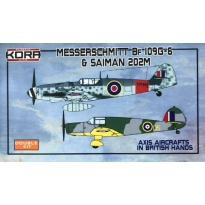 Kora Models KPK7295 Messerschmitt Bf-109G-6 & Saiman 202M in British hands (1:72)