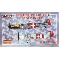 Kora Models KPK7297 Messerschmitt Bf-109G-6 & Saiman 202M Swiss AF (1:72)