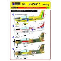 Zlin Z-242L Military decals (1:72)