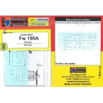 Kovozávody Prostějov KPEX069 Fw 190A stencils (1:72)
