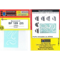 Kovozávody Prostějov KPEX070 Bf 109 nose spiral decals (1:72)