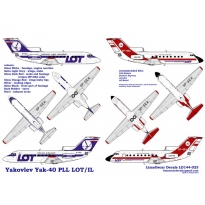 Yakovlev Yak-40 PLL LOT, Institute of Aviation (1:144)