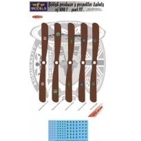 British WWI producer´s  labels of propellers part III. (1:72)
