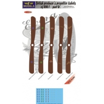 British WWI producer´s  labels of propellers part V. (1:72)