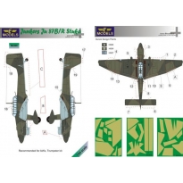 LF Models M2406 Junker Ju 87B/R Camouflage painting mask (1:24)