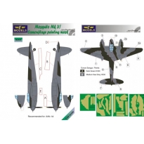 LF Models M2409 D.H. Mosquito Mk. VI Camouflage Painting Mask (1:24)