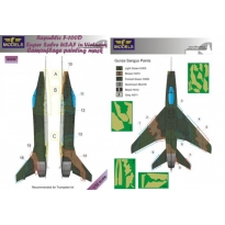 N.A. F-100D Super Sabre USAF in Vietnam Camouflage Painting Mask (1:32)