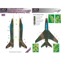 N.A. F-100F Super Sabre USAF in Vietnam Camouflage Painting Mask (1:32)