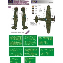 Macchi C.200 Saetta Poached eggs pattern Camouflage Paint. Mask (1:32)