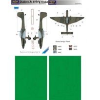 LF Models M4814 Junkers Ju 87D/G Camouflage Painting Mask (1:48)