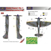 Hawker Tempest Mk.II Camouflage Painting Mask (1:72)