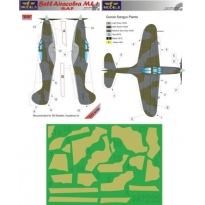 LF Models M7225 Bell Airacobra Mk. I RAF Camouflage Painting Masks (1:72)