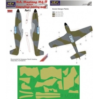 LF Models M7244 N.A. Mustang Mk.III RAF Part I Camouflage Painting Mask (1:72)
