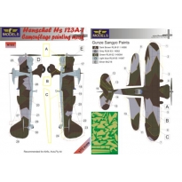 Henschel Hs 123A-1 Camouflage Painting Mask (1:72)