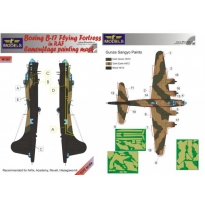 LF Models M7265 Boeing B-17 RAF Camouflage Painting Mask (1:72)