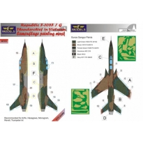 LF Models M7272 Republic F-105F/G Thunderchief Camouflage Painting Mask (1:72)