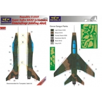 LF Models M7278 N.A. F-100F Super Sabre USAF in Vietnam Camouflage Painting Mask (1:72)