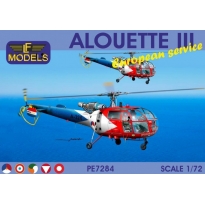 LF Models PE7284 Alouette III  European service (Holland, France, Ireland, Austria, Denmark) (1:72)