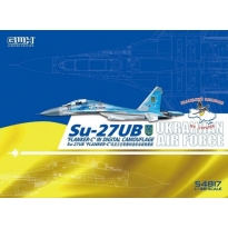 Ukrainian Su-27UB "Flanker-C" In Digital Camouflage Ukrainian Air Fprce - Limited Edition (1:48)