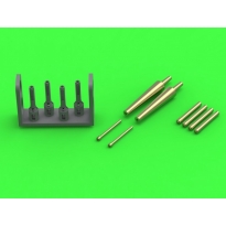 Master AM-72-177 Spitfire Mk.IIb/Vb -  lufy działek Hispano 20mm w osłonach i końcówki luf Browning .303 (do modelu Eduarda oraz IBG) (1:72)