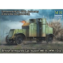 Master Box MB72007 British Armoured Car, Austin, MK III, WW I Era (1:72)