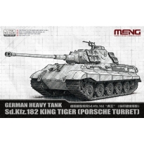 Meng Model 72010 German Heavy Tank Sd.Kfz. 182 King Tiger (Porsche Turret) (1:72)