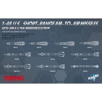 Meng Model SPS043 U.S. Short-range Air-to-air Missiles (1:48)