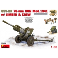 MiniArt 35129 USV-BR 76-mm Gun Mod.1941 w/Limber & Crew (1:35)