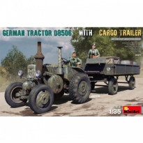 MiniArt 35317 German Tractor D8506 with Cargo Trailer (1:35)