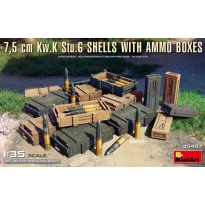 MiniArt 35457 7,5 cm Kw.K Stu.G Shells with Ammo Boxes (1:35)