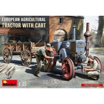 MiniArt 38055 European Agricultural Tractor With Cart (1:35)