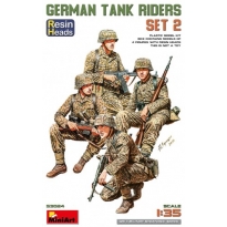 MiniArt 53024 German Tank Riders Set 2. Resin Heads (1:35)