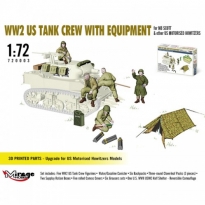 WW2 US Tank Crew with Equipment for M8 Scott & other US Motorised Howitzers (1:72)