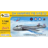 DH Vampire FB.5/FB.52 "Commonwealth Service" (2 in 1) (1:144)