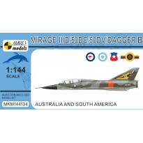 Mirage IIID/50DC/50DV/Dagger B Two-seater "Australia & South America" (1:144)