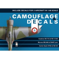 Camouflage & Decals 48-01 Caudron CR.714; Morane Ms.406;Curtiss Hawk H75A