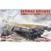 Modelcollect UA72086 German Railway Schwerer Plattformwagen Type ssys 1+1 pack (1:72)