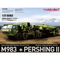 Modelcollect UA72360 USA M983 Heavy Expanded Mobility Tactical Truck + Pershing II Medium Range Ballistic Missile (1:72)