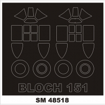 Mini Mask SM48518 Bloch MB.151 (1:48)