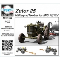Planet Models MV128 Zetor 25 Military w/Towbar for MiG 15/17s (1:72)