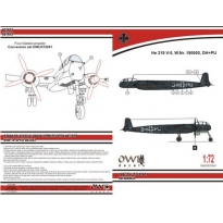 OWL DS72041 He 219 V-5 DH PU four blades propeller (black version) (1:72)