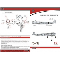 OWL DS72042 He 219 V-5 DH PU four blades propeller (light version) (1:72)