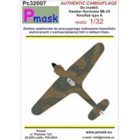 Hawker Hurricane Typ A - kamuflaż: Maska (1:32)