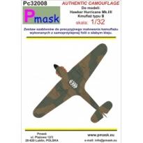 Hawker Hurricane Typ B - kamuflaż: Maska (1:32)